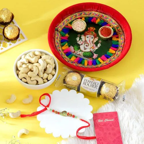 Krishna Flute Rakhi Gift Set