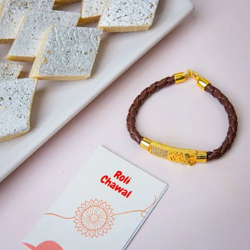 Ik Onkar Blessings Bracelet with Kaju Katli