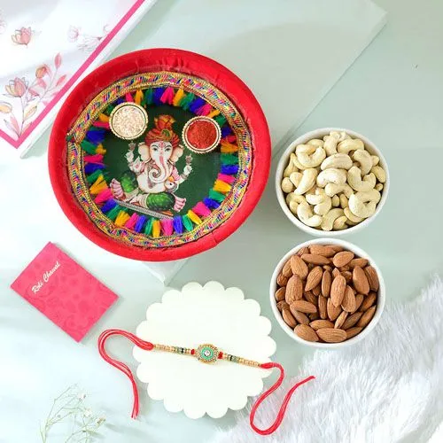 Rakhi Celebration Set with Ganesh Thali