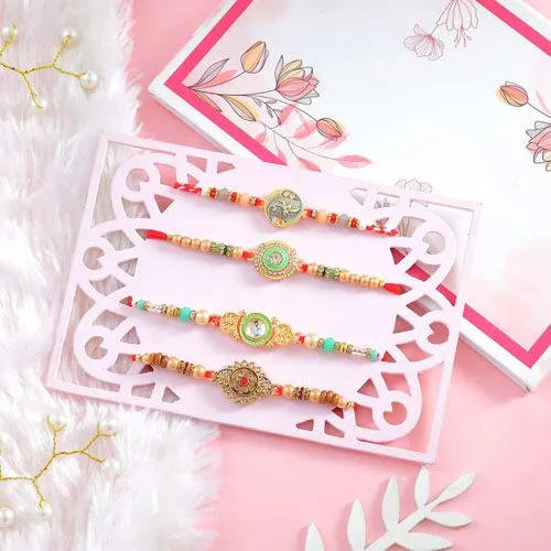 Elegant Kundan Rakhi Collection