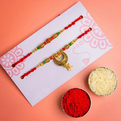 Rajasthani Duo Rakhi Gift Set