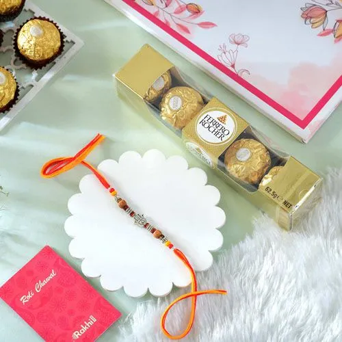 Hamsa Rakhi Delight with Chocolates