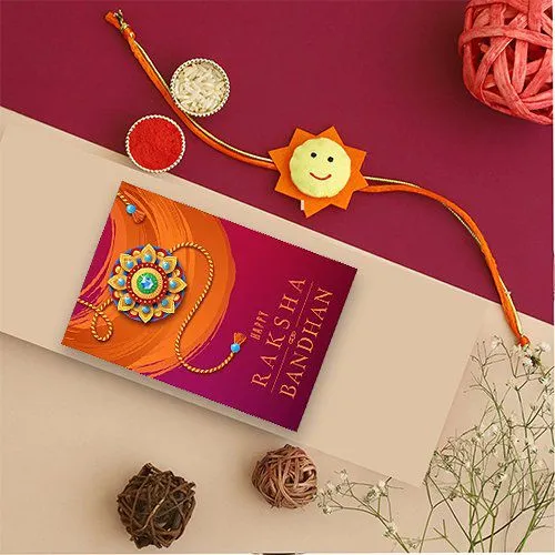 Charming Helianthus Rakhi