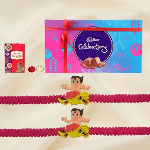 Cadbury Celebrations with 2 Kids Rakhi