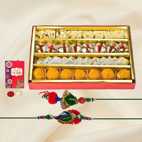 Bhaiya Bhabhi Rakhi with Assorted Sweets