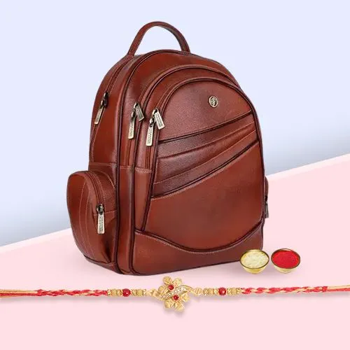 Magnificent Leather Laptop Backpack