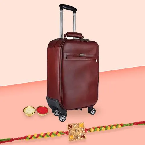 Exclusive Leather Trolley Bag