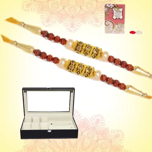 Rudrakha Rakhi Duo N Smart Watch Box