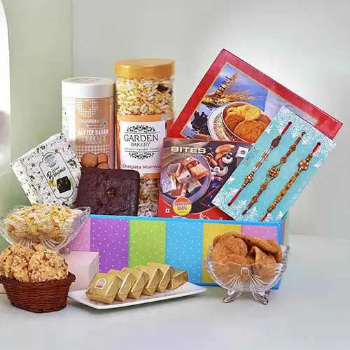 Triple Rakhi Hamper