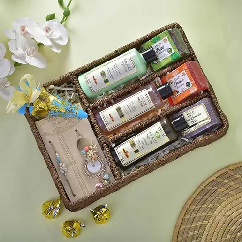 Beautiful Bhaiya Bhabhi Khadi Spa Hamper