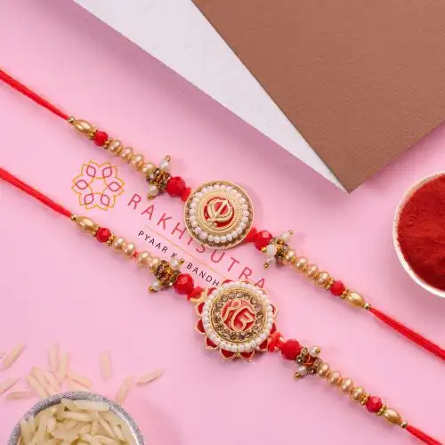 Divine Ek Onkar N Khanda Rakhi Set