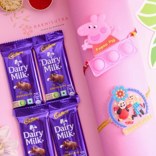 Fancy Kids Rakhi N Cadbury Chocolate Combo