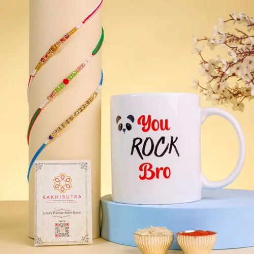 Stylish Rakhi  N  Mug Gift Set