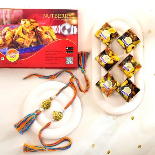 Charming Rakhis N Nutberry Treats Indulgence