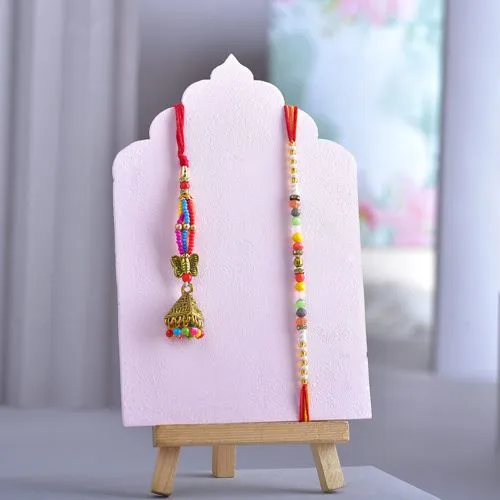 Classic Bhaiya Bhabhi Beads Rakhis