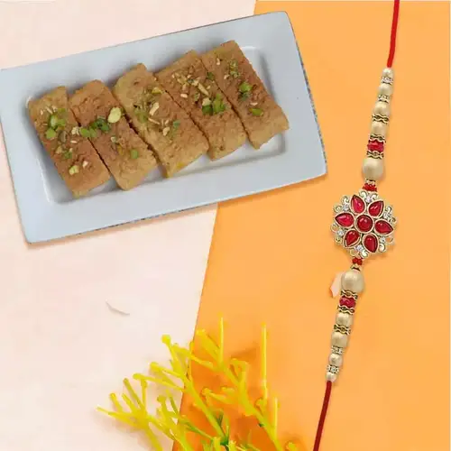 Splendid Rakhi n Milk Cake Treat