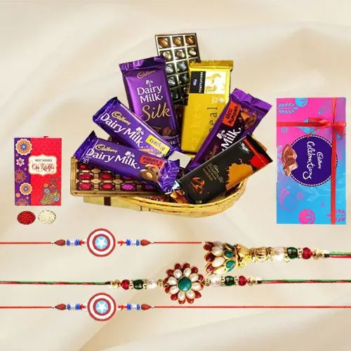 Raksha Bandhan Gifts with Family Set Rakhi