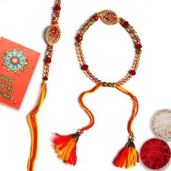 Heartfelt Raksha Bandhan Beaded Rakhis