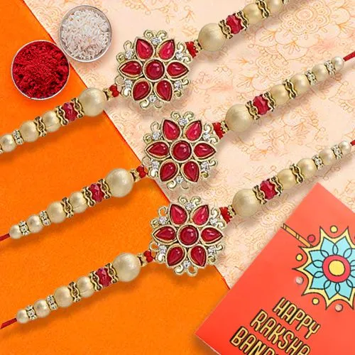 Elegant Trio Pear Rakhis