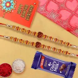 Sacred Rakhis With Chocolate Bliss