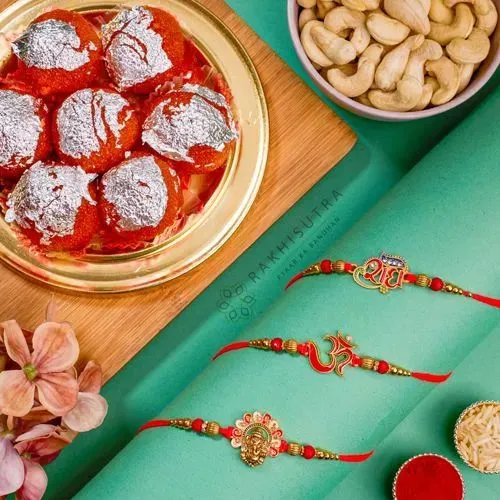 Festive Rakhi N Sweets Delight combo